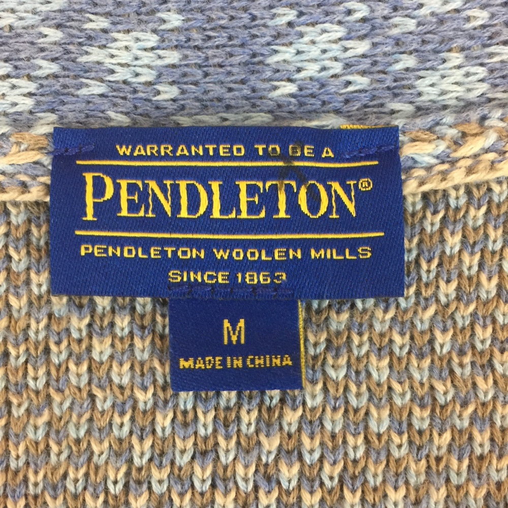 Pendelton Warm Cotton Knit Vest Size M E2 - Picture 3 of 5